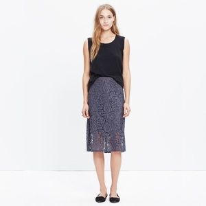 Madewell Lace Pencil Skirt